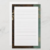 ジェニファーGoldberger著抽象的なダマスク織のタペストリー 便箋 (正面/裏面)