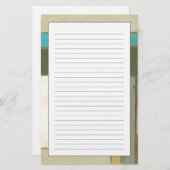 ジェニファーGoldberger著風化させたパネルの絵画 便箋 (正面/裏面)