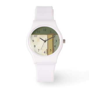 ジェニファーGoldberger著風化させたパネルの絵画 腕時計