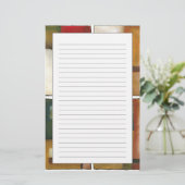 ジェニファーGoldberger著4パネルをはめられた絵画 便箋 (スタンド正面)