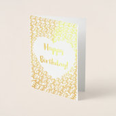 ジェニヤメアディンクラ誕生日カード 箔カード (正面)