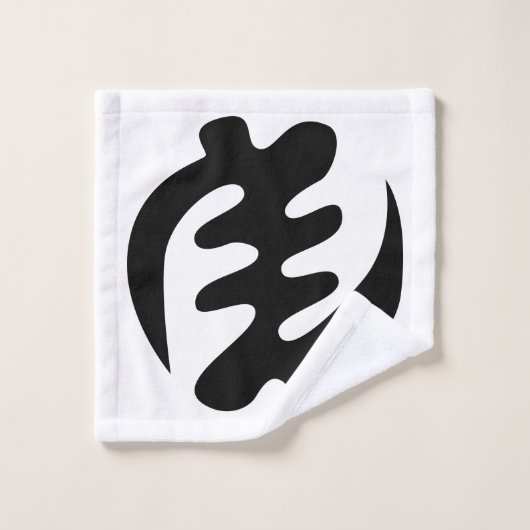 ジェニヤメ |神は最高のアディンクラのシンボル ウォッシュタオル (ウォッシュタオル)