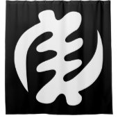ジェニヤメ |神は最高のアディンクラのシンボル シャワーカーテン (正面)