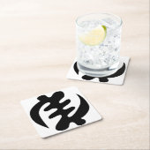 ジェニヤメ |神は最高のアディンクラのシンボル スクエアペーパーコースター (インサイチュ)