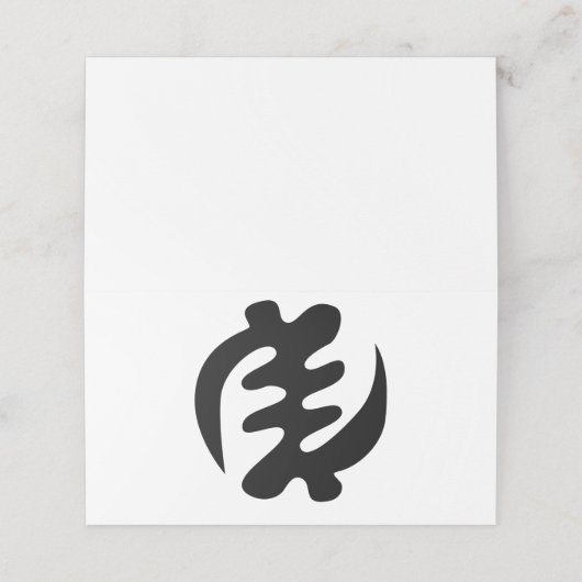 ジェニヤメ |神は最高のアディンクラのシンボル プレイスカード (外部開封)