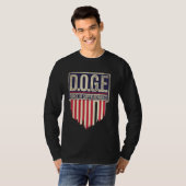 ジェニユース政府のEfのDOGE D.O.G.Eすごいフォース Tシャツ (正面フル)