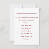 ジェニンの第40誕生日 カード (裏面)