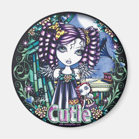 ジェニーかわいいラグドールのエンジェルマグネット マグネット (正面)