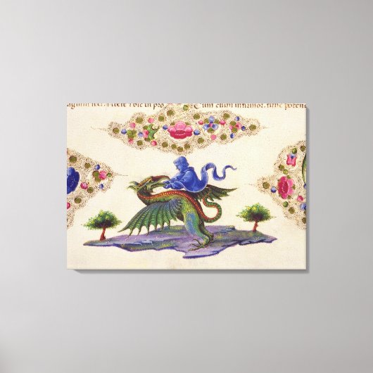 ジェニーと翼のある怪物 キャンバスプリント (正面)