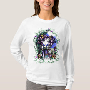 ジェニーのかわいいバレンタインの縫いぐるみ人形の天使の上 Tシャツ