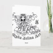 ジェニーのかわいいバレンタインの縫いぐるみ人形の天使カード シーズンカード (裏面)