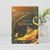 ジェニーのランプ魔法の誕生日パーティー 招待状 (スタンド正面)