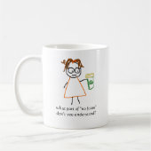 ジェニーの気の利いた言葉: "泡無し! " コーヒーマグカップ (左)