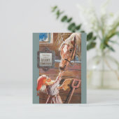 ジェニーニストロムクリスマストッテブラウニーホース安定 シーズンポストカード (スタンド正面)