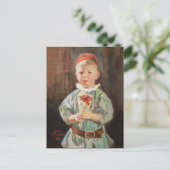 ジェニーニストロムボーイとさくらんぼ小児 ポストカード (スタンド正面)