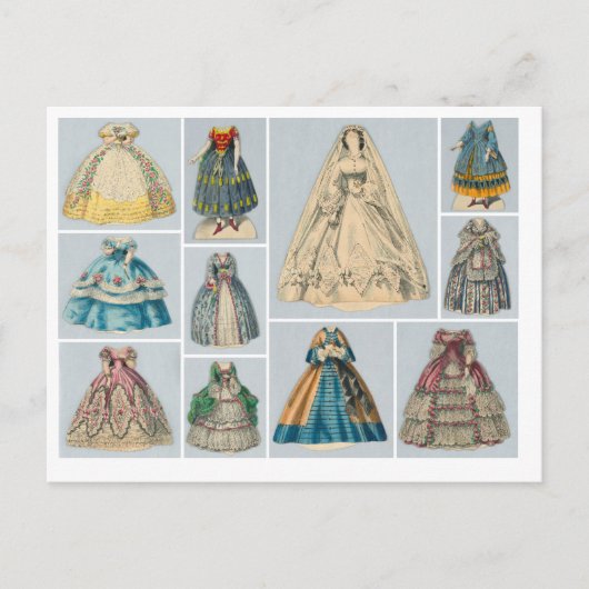 ジェニーリンド紙ドールドレスポストカード ポストカード (正面)