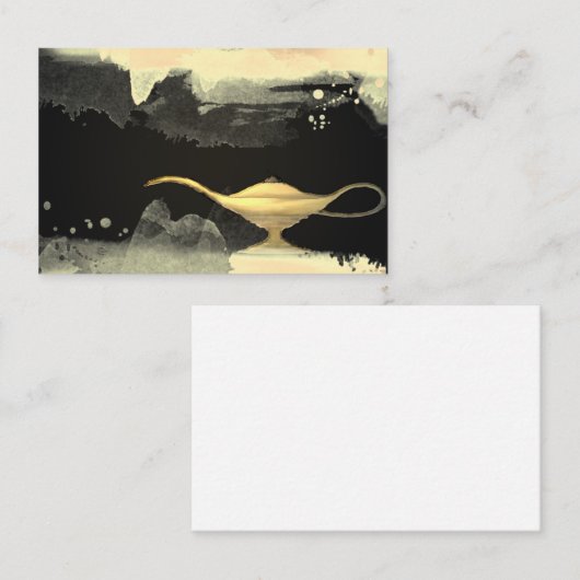 ジェニールランプスモーク魔法マジカルビジネスカード 名刺 (正面/裏面)