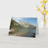 ジェニーレイクアットグランドテトンナショナルパーク カード (黄色い花)