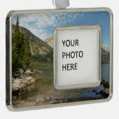 ジェニーレイクアットグランドテトンナショナルパーク シルバープレートフレームオーナメント (右)