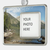 ジェニーレイクアットグランドテトンナショナルパーク シルバープレートフレームオーナメント (左)
