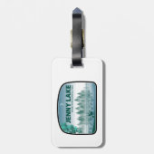 ジェニーレイクグランドテトンナショナルパークディアー ラゲッジタグ (裏面縦)