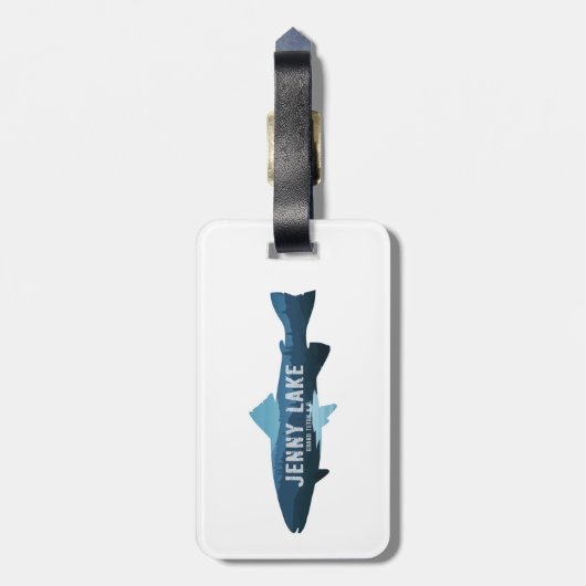 ジェニーレイクグランドテトンナショナルパークフィッシュ ラゲッジタグ (裏面縦)