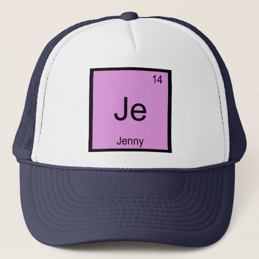 ジェニー一流化学要素の周期表 キャップ (正面)