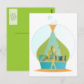 ジェニー吹の泡 ポストカード (正面/裏面)