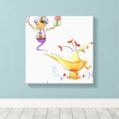 ジェニー家と魔法ランプからの贈り物 キャンバスプリント (インサイチュ (ウッドフロア))