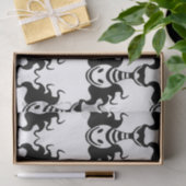 ジェニー幽霊来の消灯シームレスパターン 薄葉紙 (ギフト)