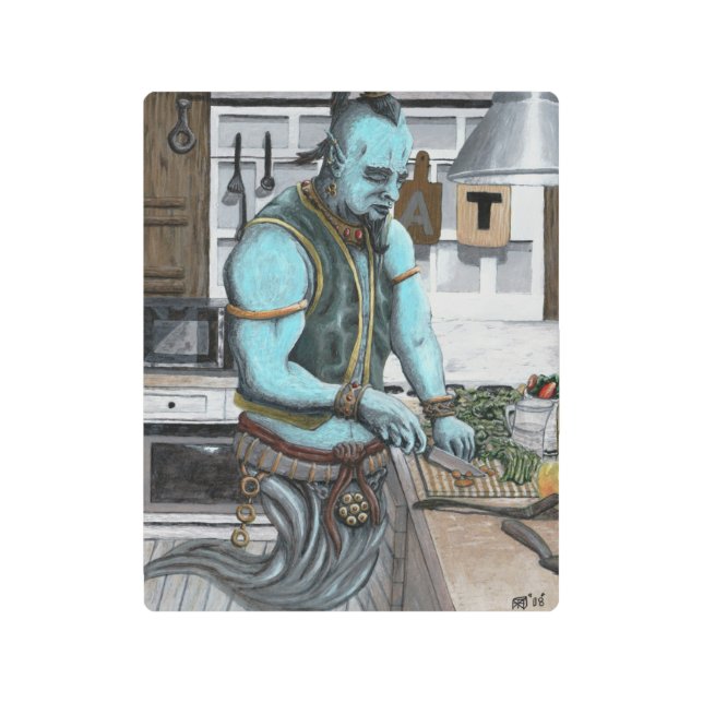 ジェニー料理キッチン魔法メタルファンタジーウォールアート メタルプリント (正面)