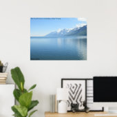 ジェニー湖を見下ろすテトン山脈 ポスター (ホームオフィス)