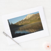 ジェニー湖Iでの反射 長方形シール (封筒)