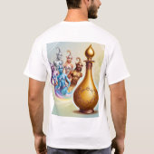 ジェニー解放：ボトルからの魔法 Tシャツ (裏面)