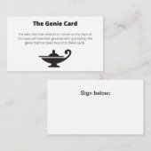 ジェニー・カードが願いを叶える 名刺 (正面/裏面)