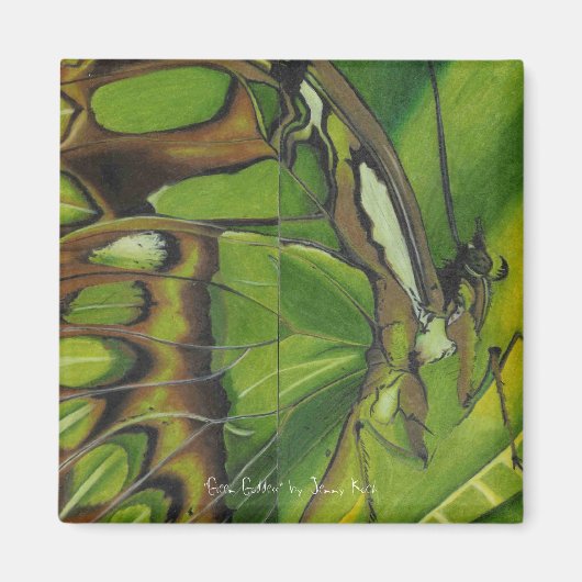 ジェニー・コッホ著「緑の女神」 マグネット (正面)