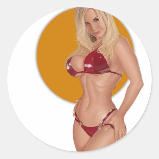 ジェニー・ステッカー ラウンドシール (正面)