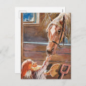 ジェニー·ナイストレーム-厩舎の聖降誕祭お目出とう シーズンポストカード (正面/裏面)