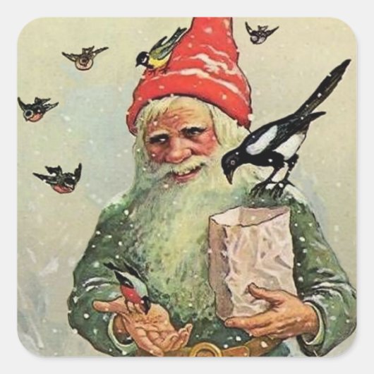 ジェニー・ナイストロムによる「バードシードのバッグ」 スクエアシール (正面)