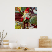 ジェニー・ナイストロムによる「プレゼントが到着した」 ポスター (キッチン)