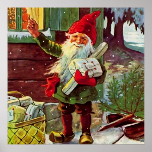 ジェニー・ナイストロムによる「プレゼントが到着した」 ポスター (正面)