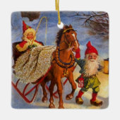 ジェニー・ナイストロムによる「夜遊び」 セラミックオーナメント (正面)