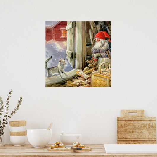 ジェニー・ナイストロムによる「木版画の中」 ポスター (キッチン)