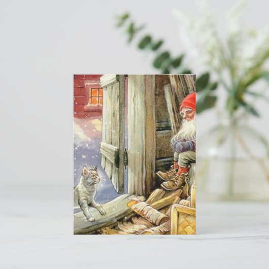 ジェニー・ナイストロムによる「木版画の中」 ポストカード (スタンド正面)