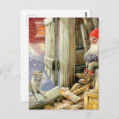 ジェニー・ナイストロムによる「木版画の中」 ポストカード (正面/裏面)