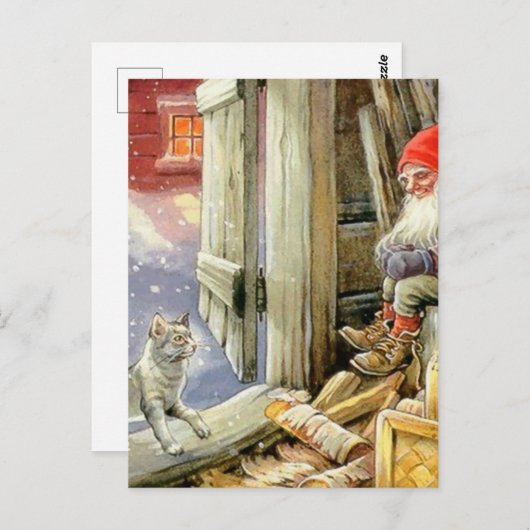 ジェニー・ナイストロムによる「木版画の中」 ポストカード (正面/裏面)