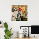 ジェニー・ナイストロムによる「窓から」 ポスター (ホームオフィス)