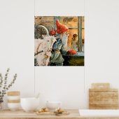 ジェニー・ナイストロムによる「窓から」 ポスター (キッチン)