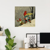 ジェニー・ナイストロムによる「雪の嵐を通じて」 ポスター (ホームオフィス)