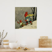 ジェニー・ナイストロムによる「雪の嵐を通じて」 ポスター (キッチン)